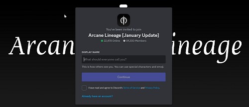 Arcane Lineage Trello 2024 Game Discord