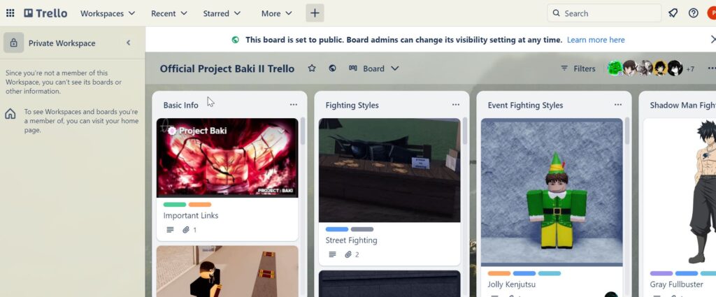 Project Baki 3 Trello Dscord Game Guide Robolox 2024